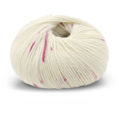 Alpakka Wool - Natur/rosa print (567)