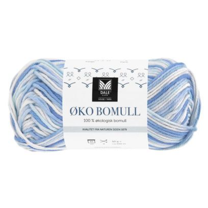 Øko Bomull - Stripy Isblå (320)