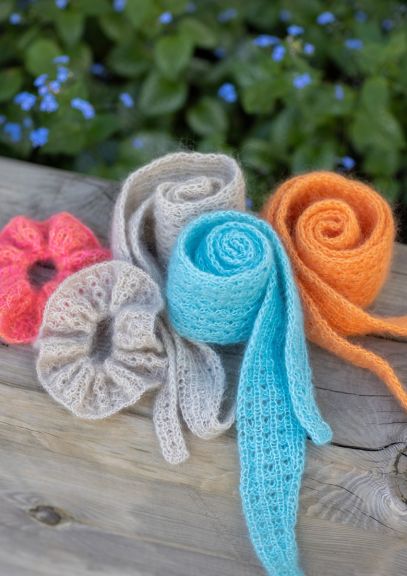 Blondie Miniskjerf og Scrunchie