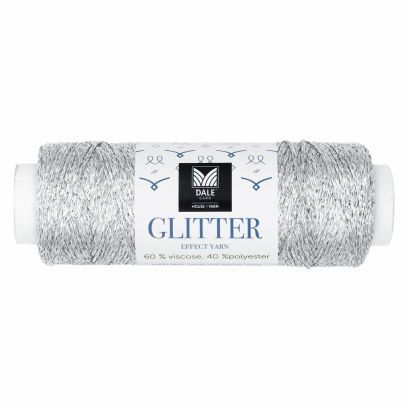 Glitter Effektgarn - Sølv (202) 