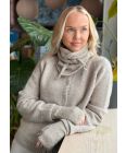Basic By Bystrikk Bundle (Cardigan, trekantskjerf og pulsvanter)