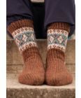 ByFin-sokker (Varm brun melert)