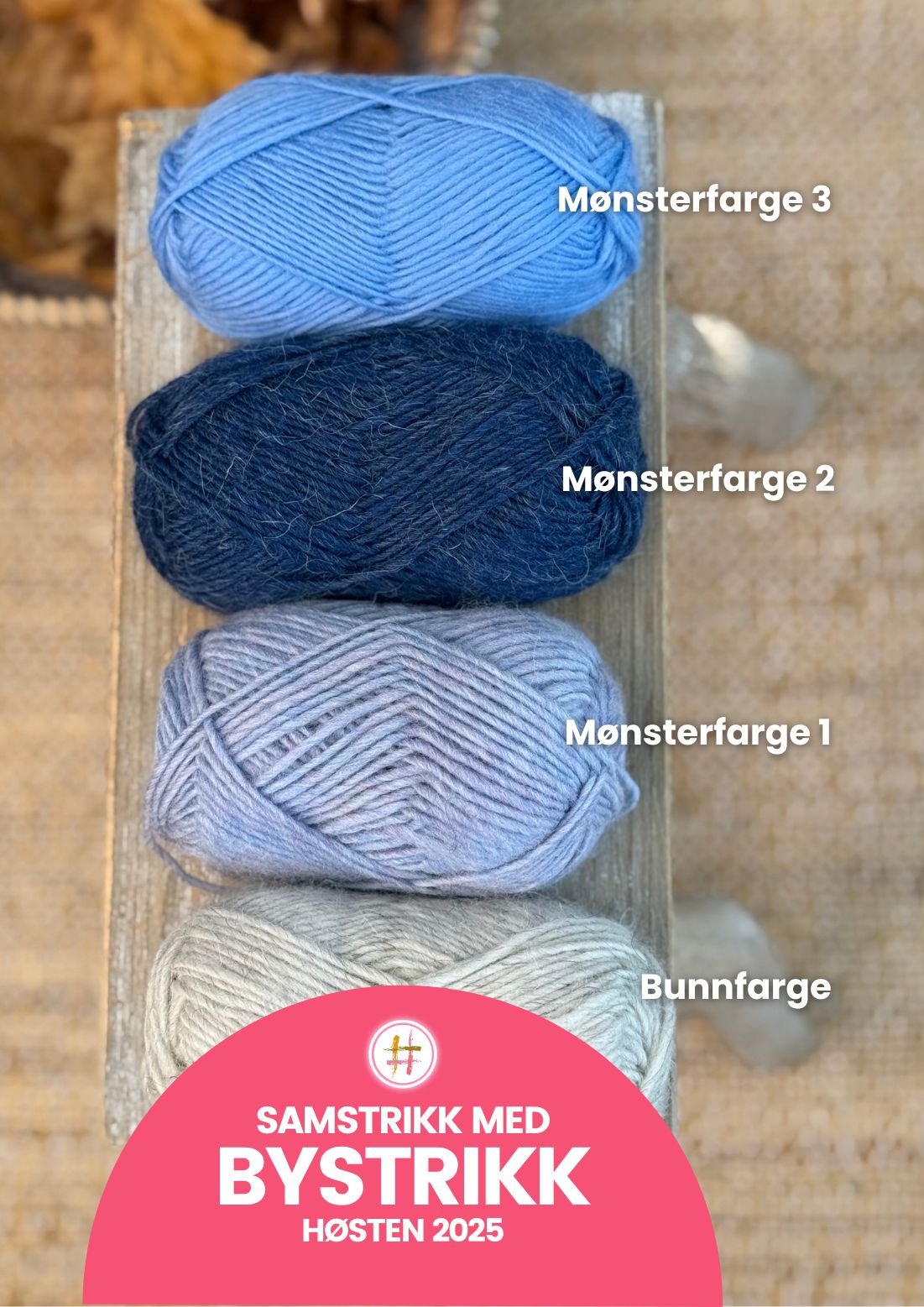 Bystrikks Adventsmysterie 2024 adventsmysterie, mysteriestrikk, samstrikk, samstrikk med Bystrikk