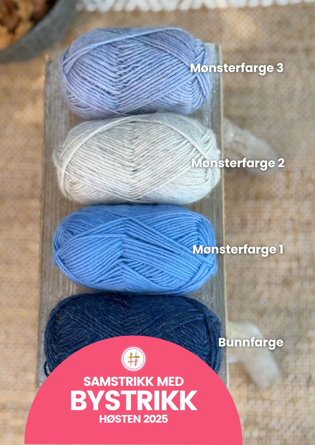 Bystrikks Adventsmysterie 2024 adventsmysterie, mysteriestrikk, samstrikk, samstrikk med Bystrikk