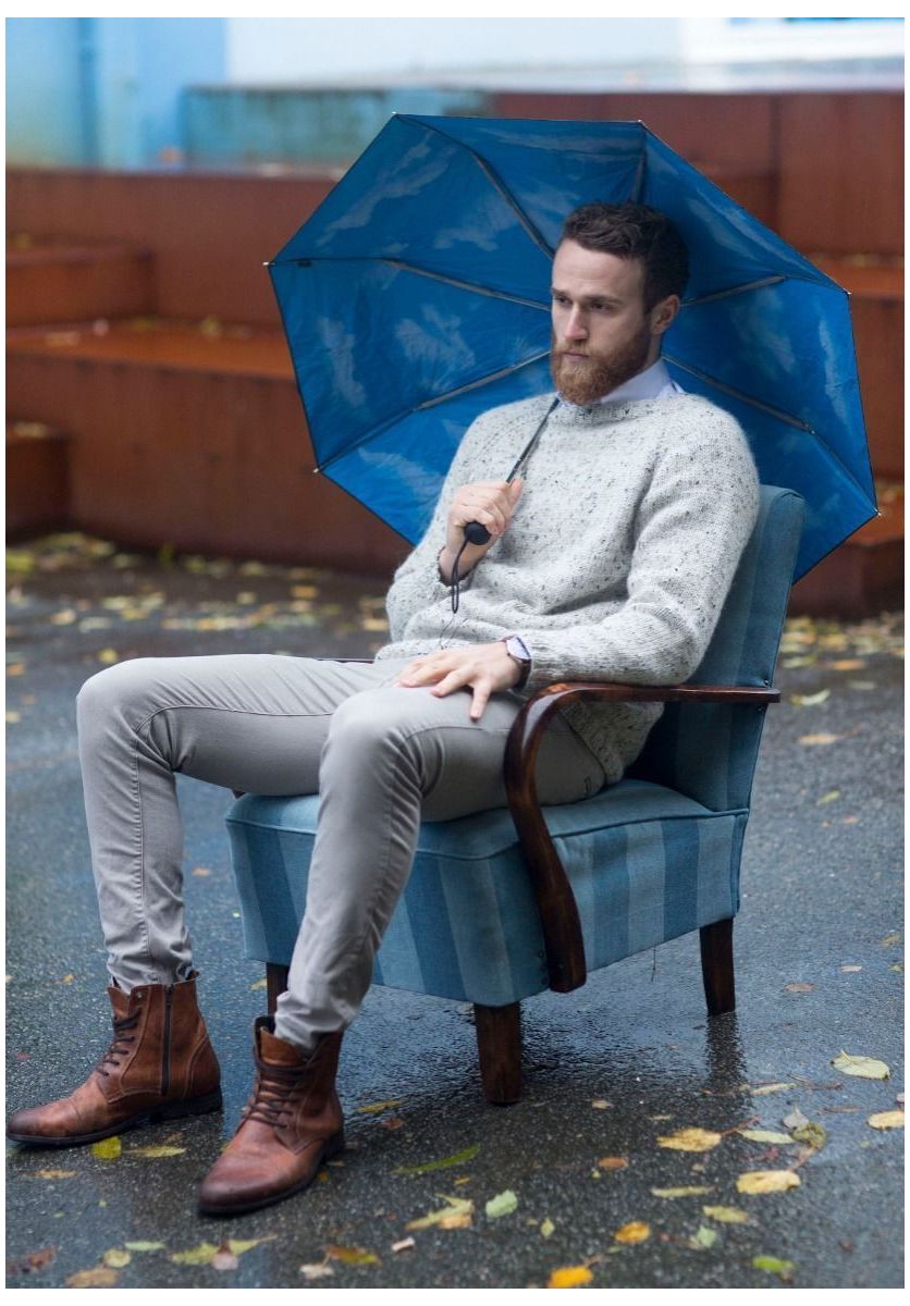 Mikagenser (herre) Natur NYHET Nå får du Mikagenser til mann! Knitting Inna